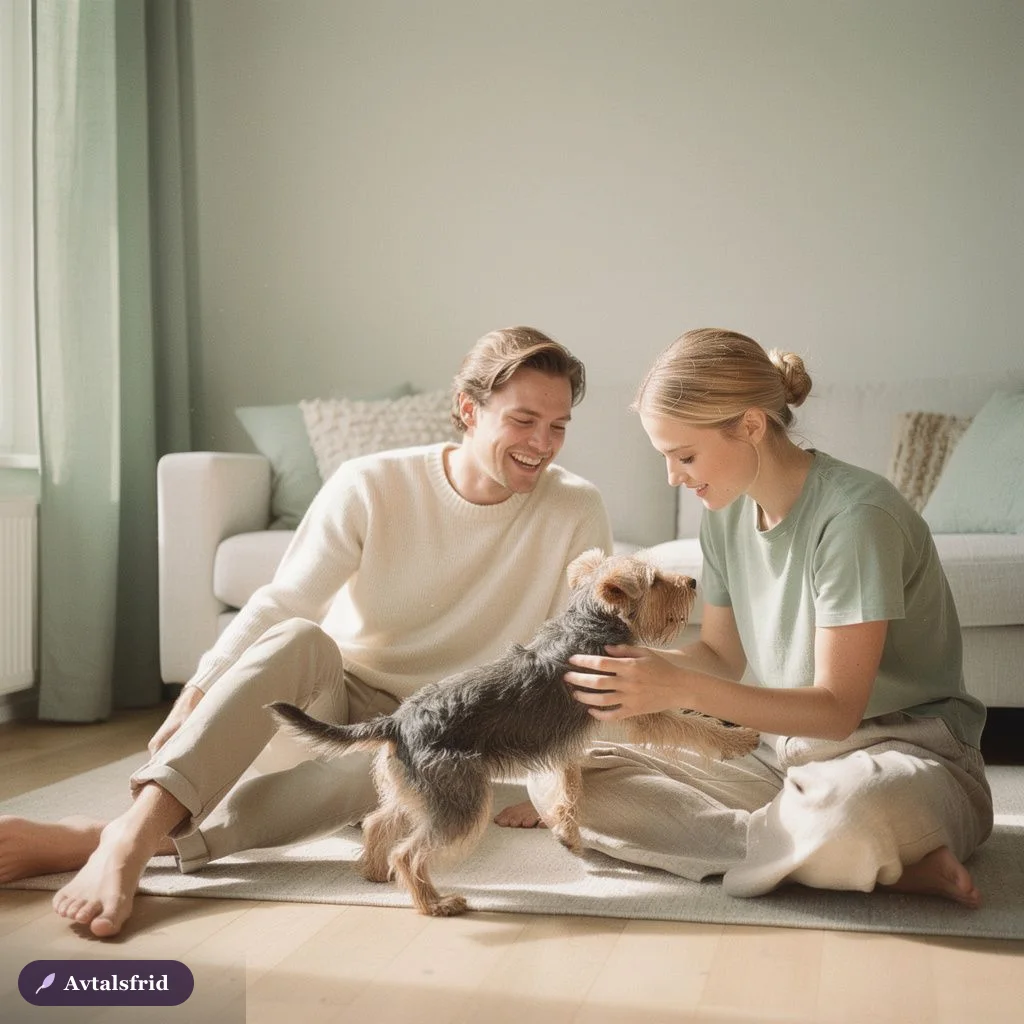 Köpekontrakt hund och pappret som avgör vem som betalar när valpen visar fel
